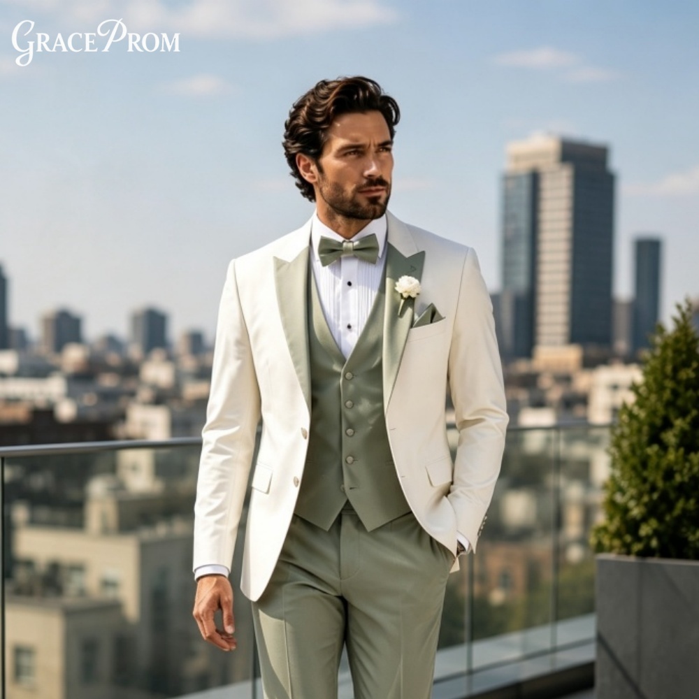 Men'S Grooming Trends - Traje Elegante para Hombre con Solapa