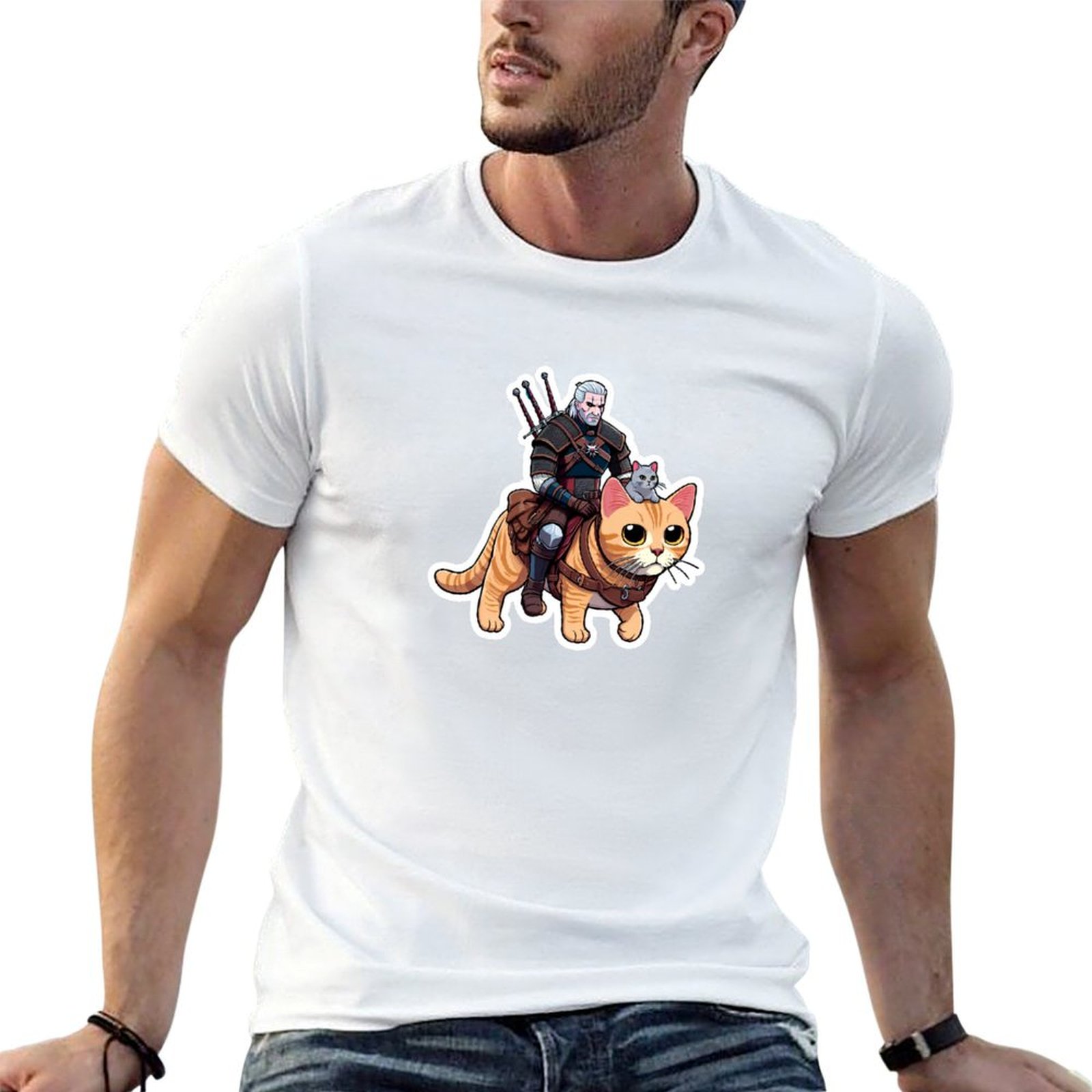 Camiseta Geralt's Guide to Cat - Men'S Grooming Guide reseña y precio