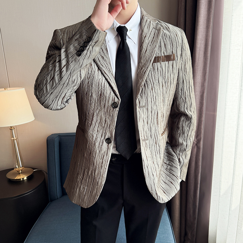 Chaqueta de traje plisada 3D d - Men'S Grooming Trends reseña y precio