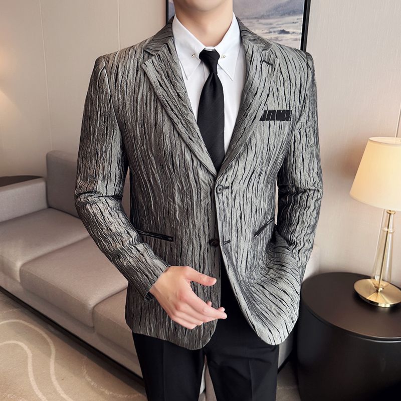 Chaqueta de traje plisada 3D d - Men'S Grooming Trends reseña y precio