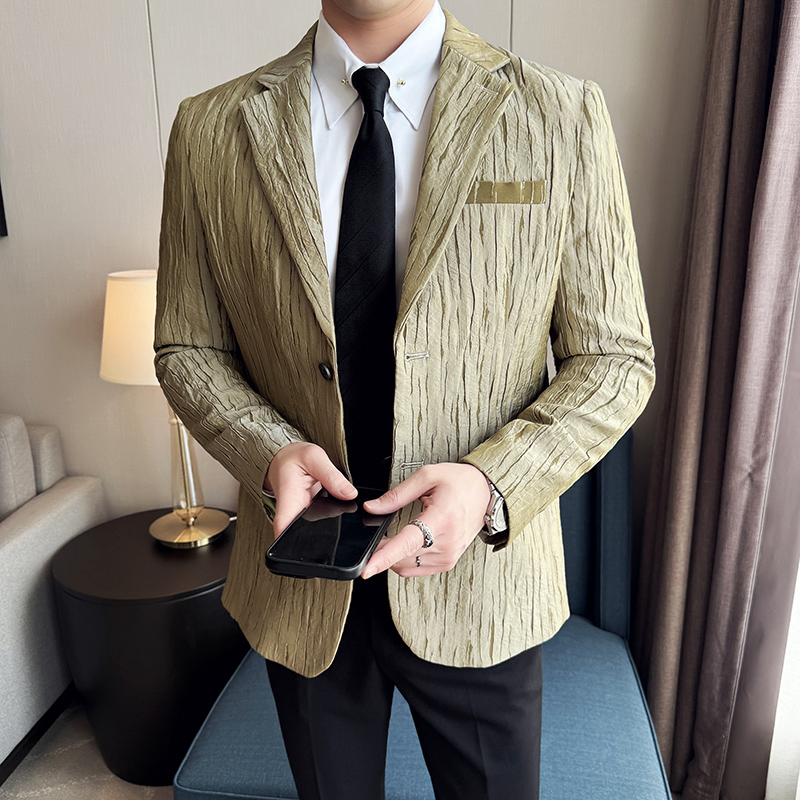 Chaqueta de traje plisada 3D d - Men'S Grooming Trends reseña y precio