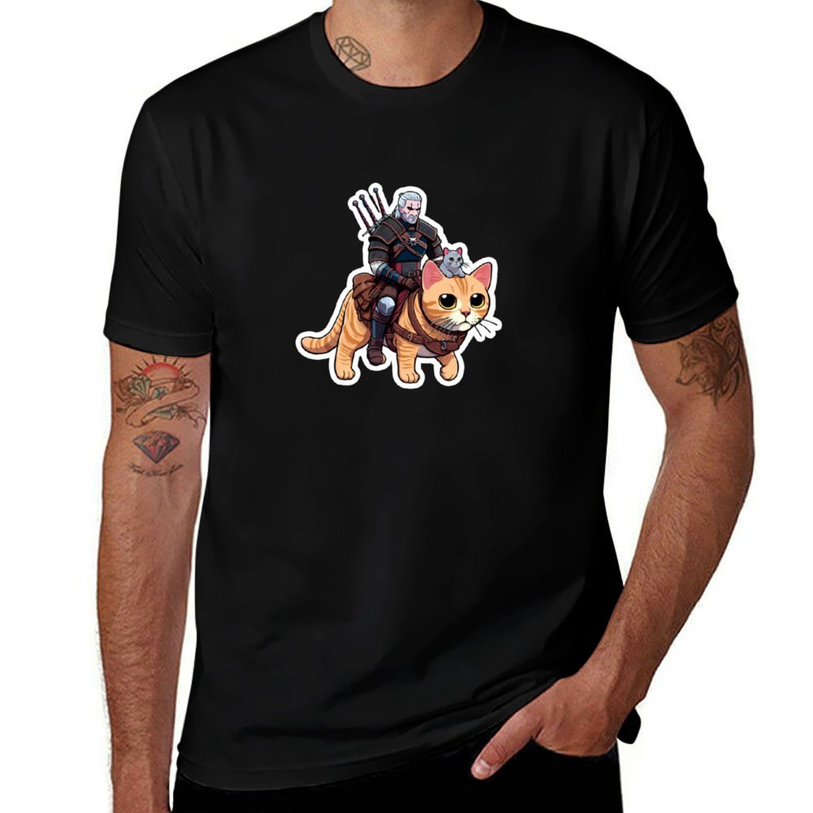 Camiseta Geralt's Guide to Cat - Men'S Grooming Guide reseña y precio